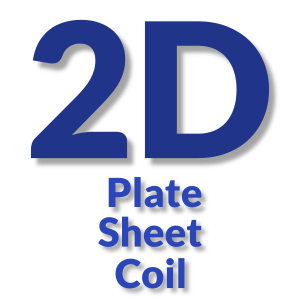 Text saying '2D Plate Sheet Coil'