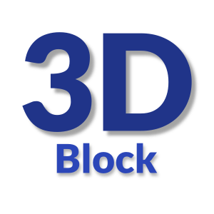 Text saying '3D Block'